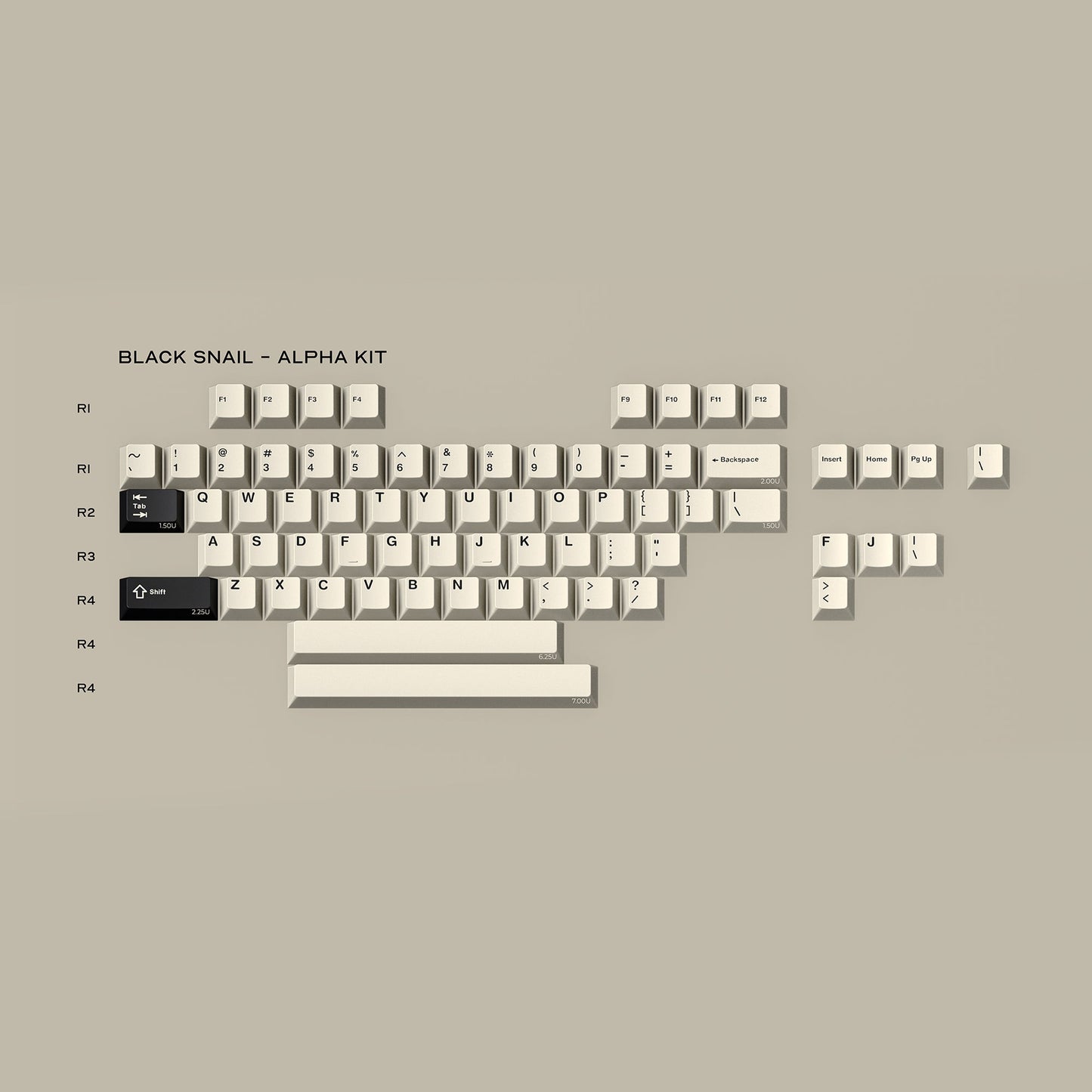 【尾货上架淘宝】GMK Black Snail 键帽