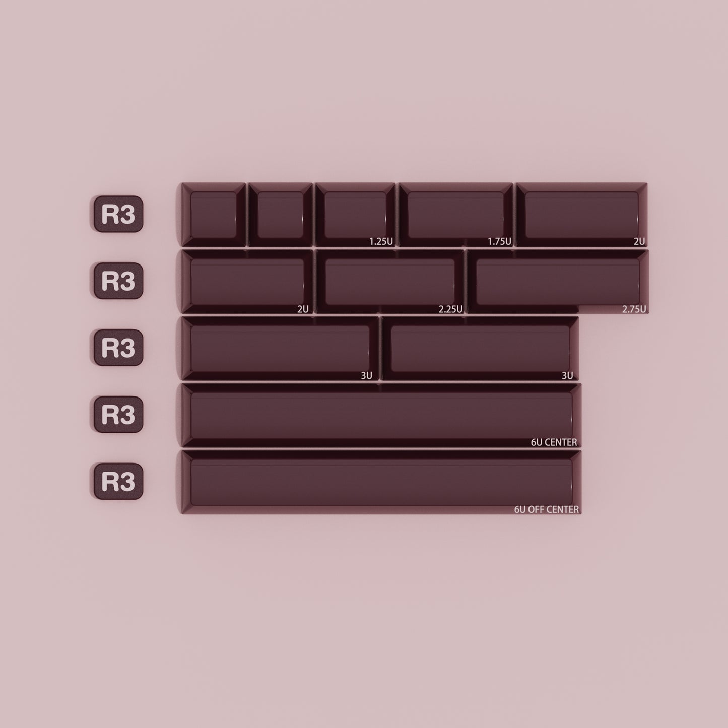 JTK HSA Profile Rouge ABS 胭脂键帽