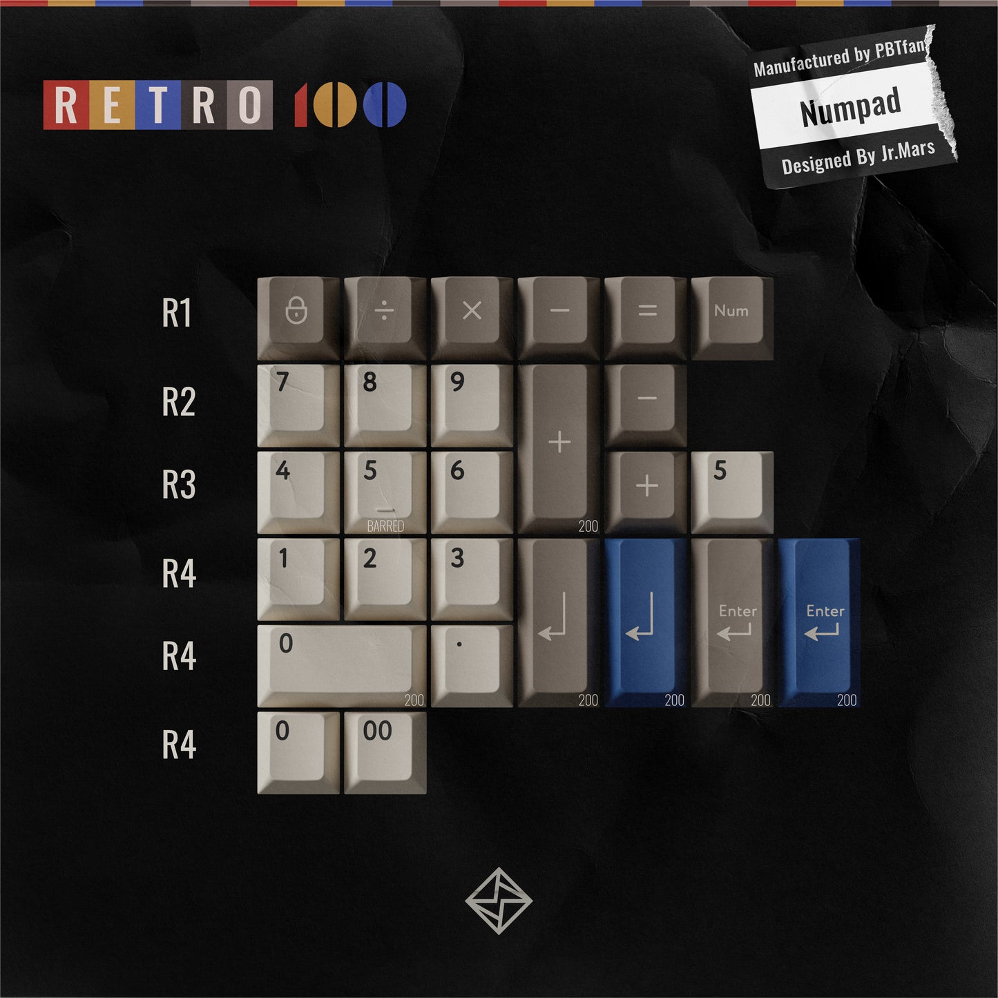 【END】PBTfans Retro 100键帽