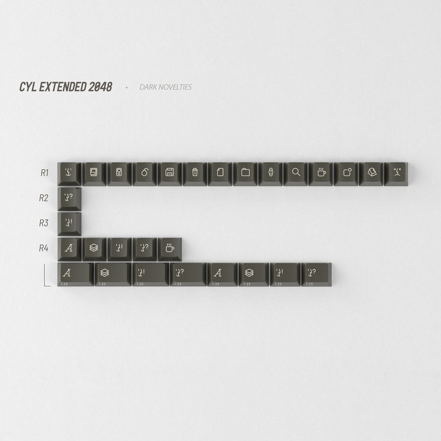GMK CYL Extended 2048键帽