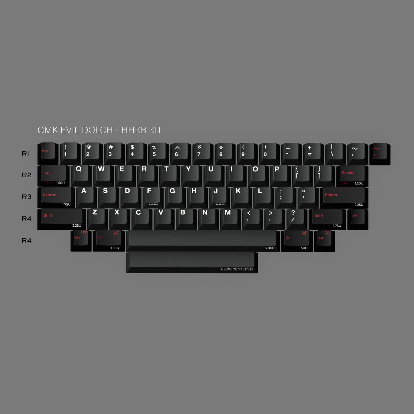 GMK Evil Dolch - The Split 键帽