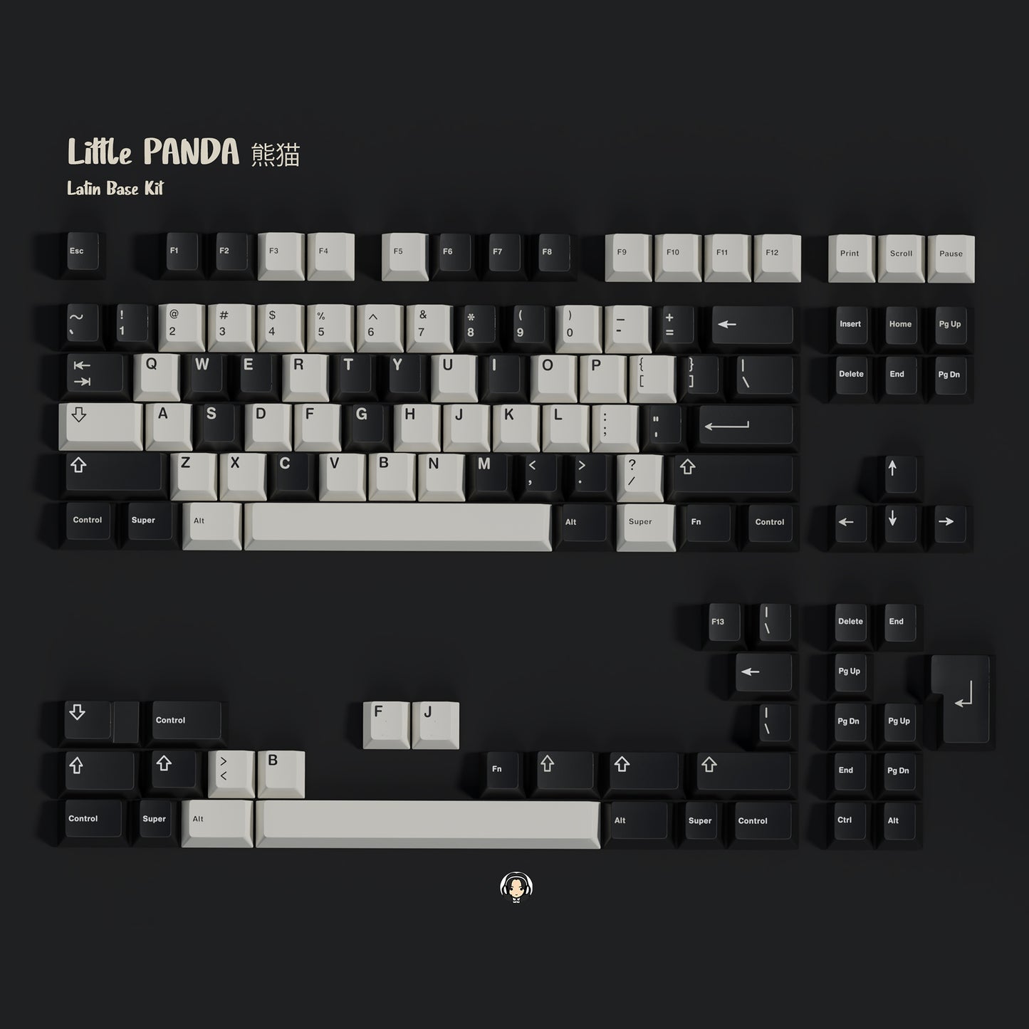 ePBT Little Panda 键帽