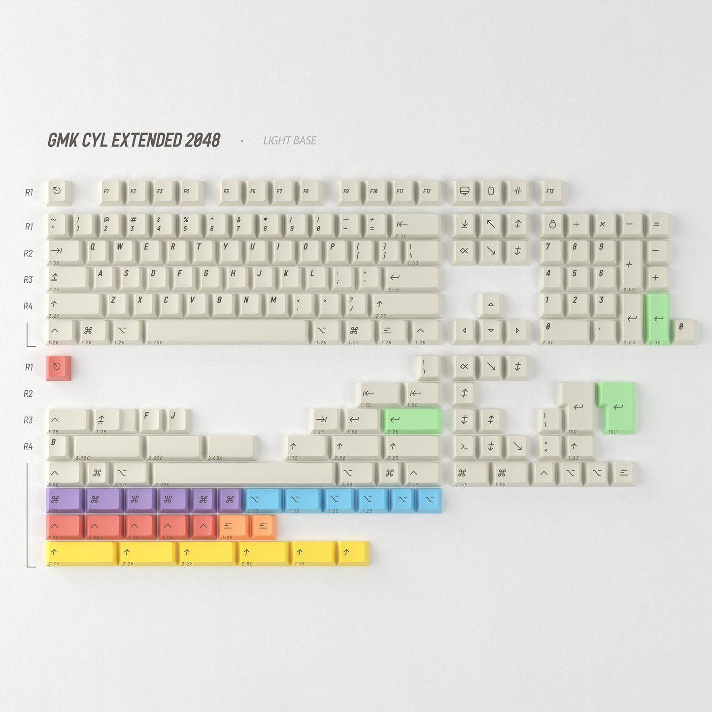 GMK CYL Extended 2048键帽