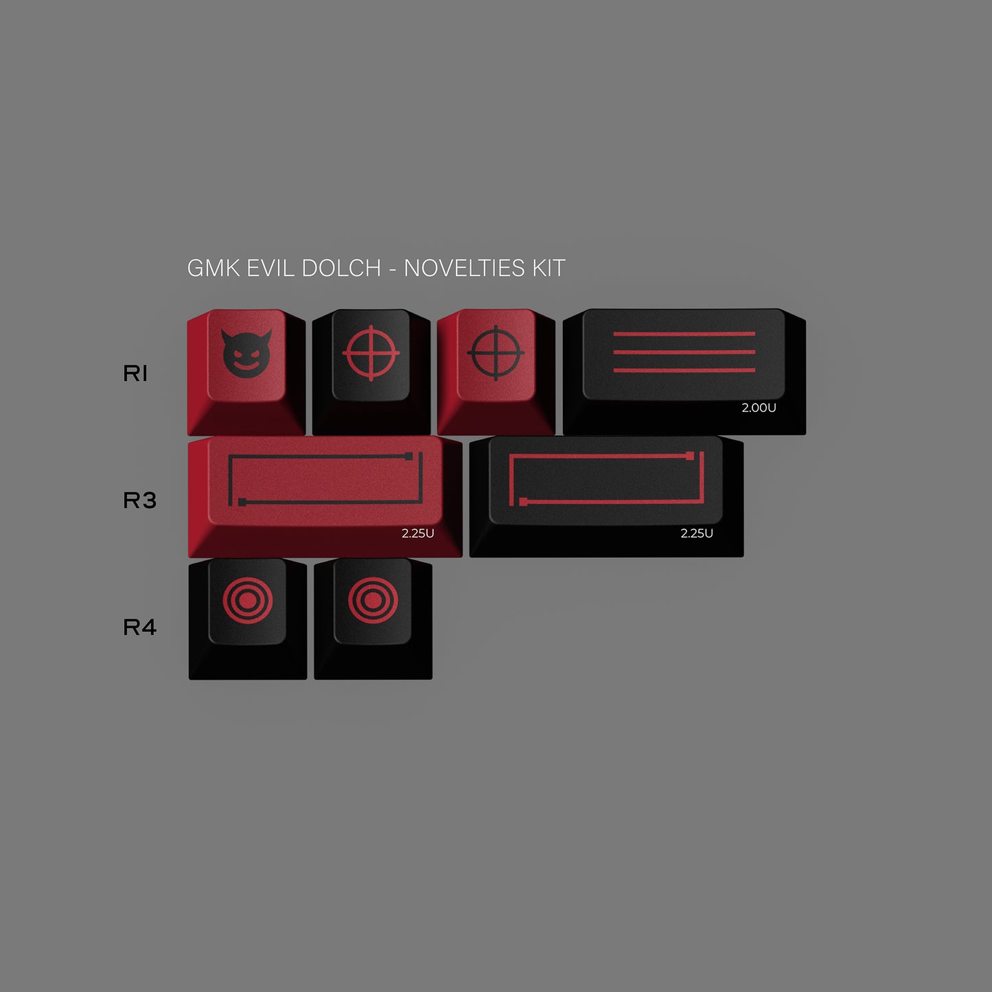 GMK Evil Dolch - The Split 键帽