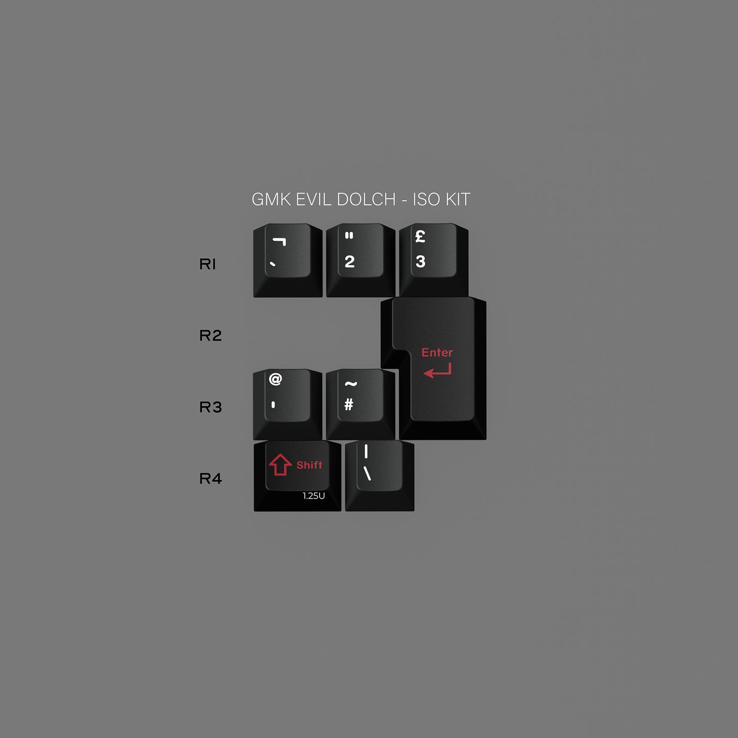 GMK Evil Dolch - The Split 键帽